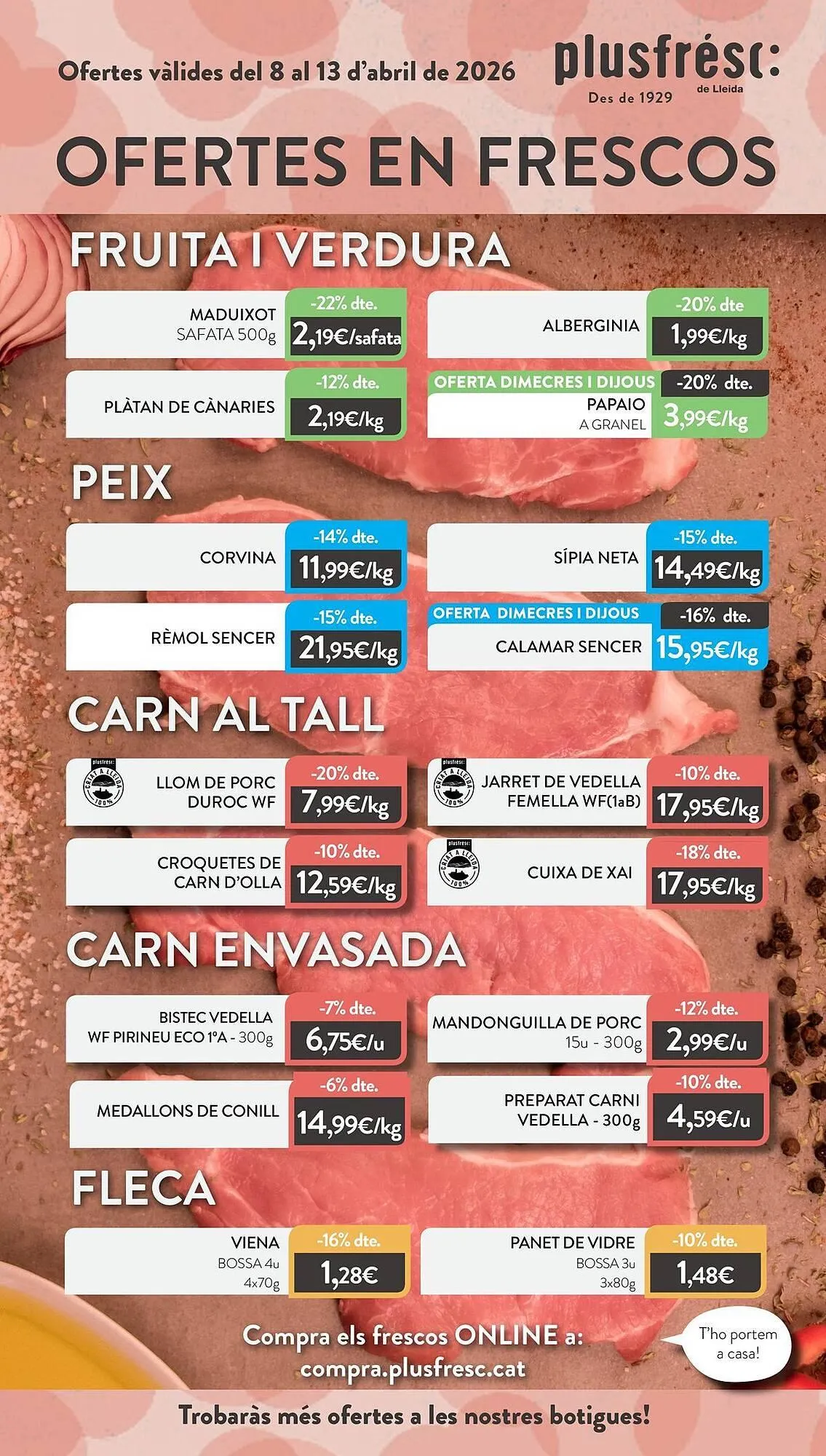 Catálogo de Folleto Plusfresc 8 de abril al 13 de abril 2026 - Página 1