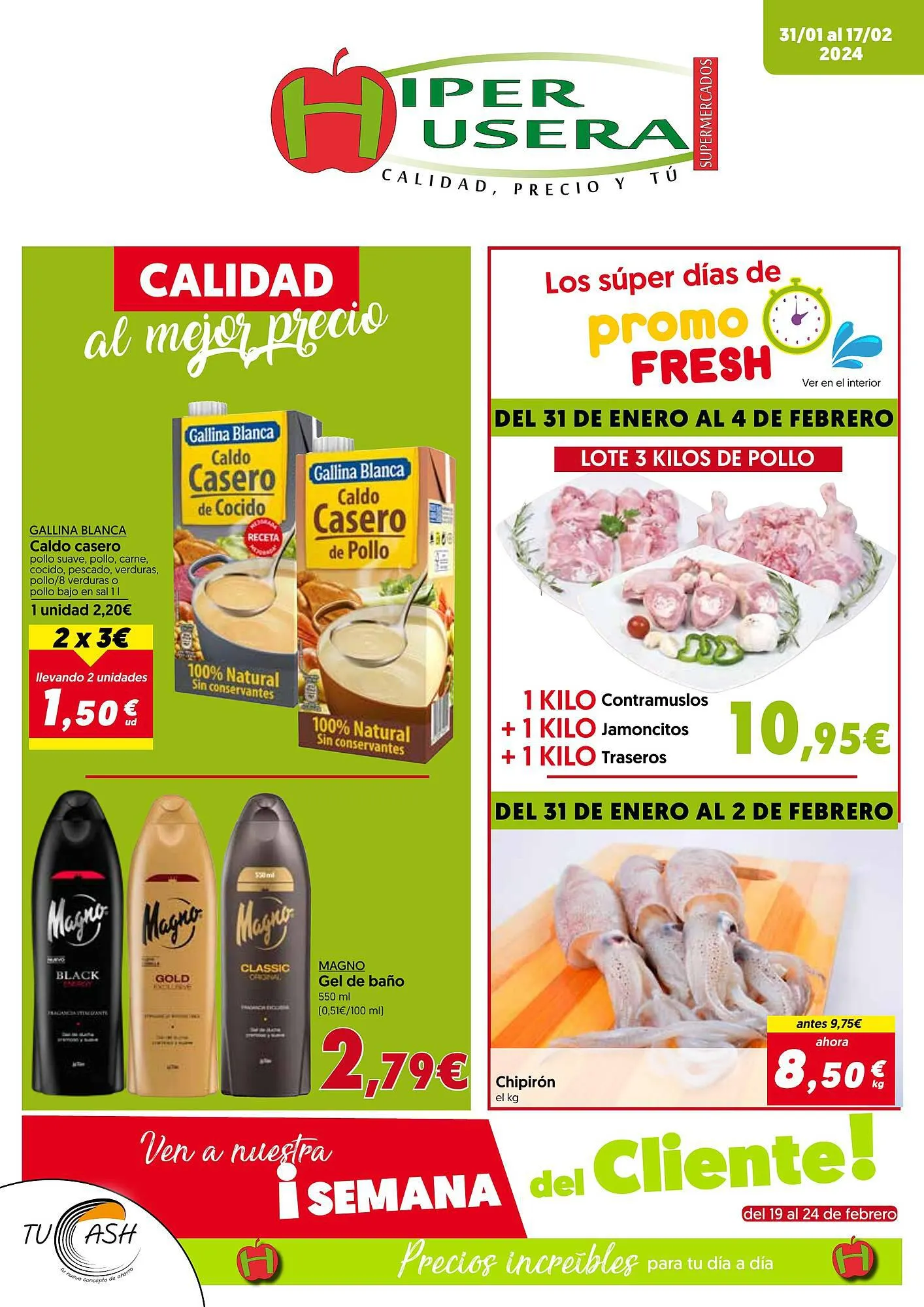 Catálogo de Folleto Hiper Usera 31 de enero al 17 de febrero 2024 - Página 1