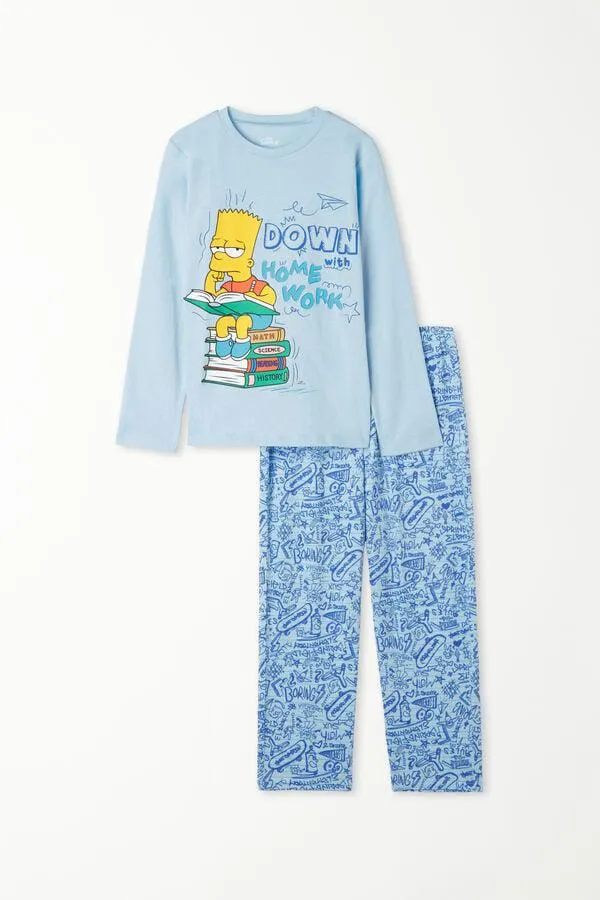 Pijama Largo con Estampado de The Simpsons
