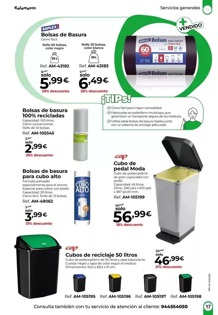 Catálogo de Staples Kalamazoo Higiene y Limpieza 8 de marzo al 4 de abril 2025 - Página 17