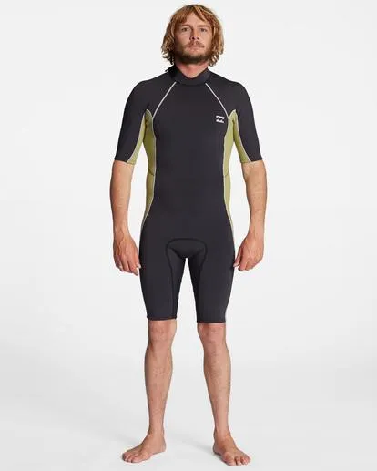 2/2mm Absolute - Traje de Surf de Primavera con Manga Corta y Cremallera en la Espalda para Hombre