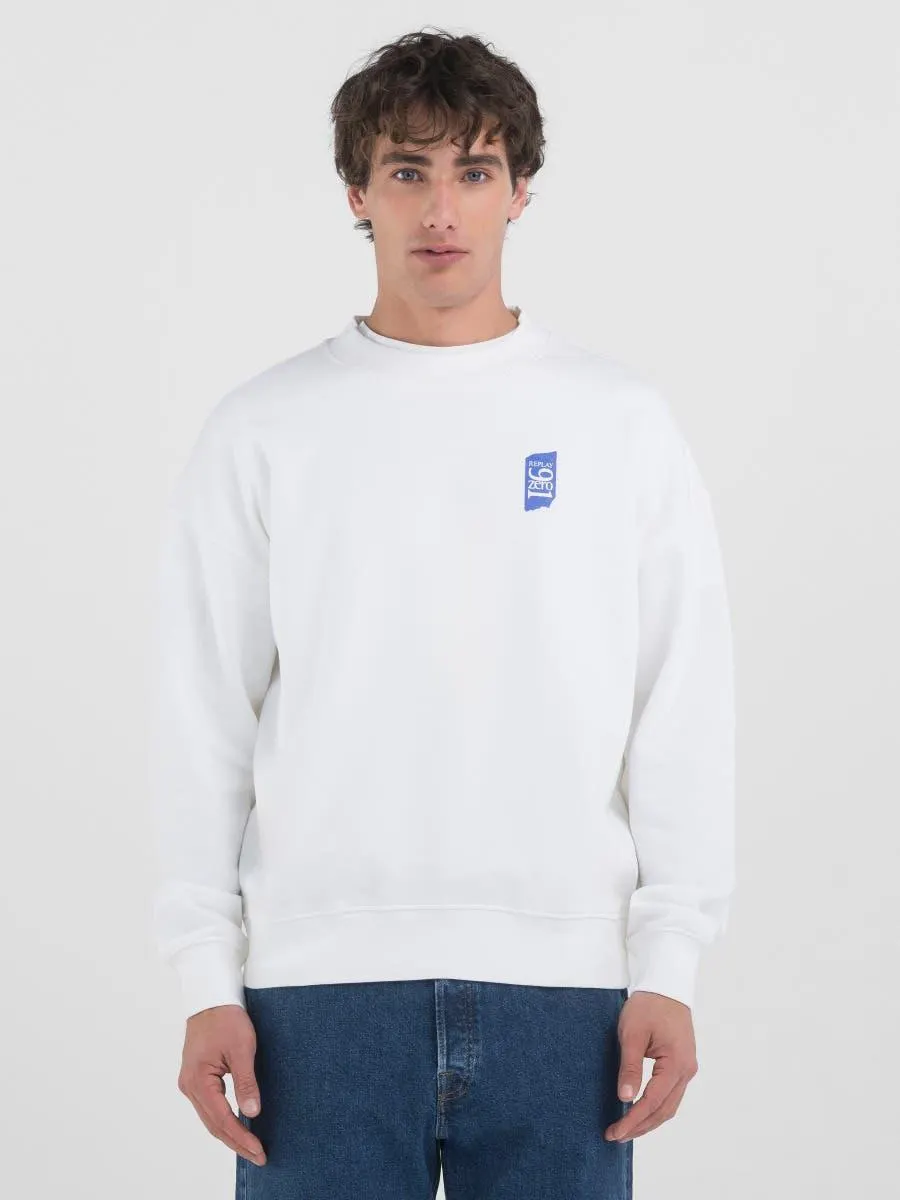 SUDADERA DE CUELLO REDONDO UNISEX CON LOGOTIPO 9ZERO1