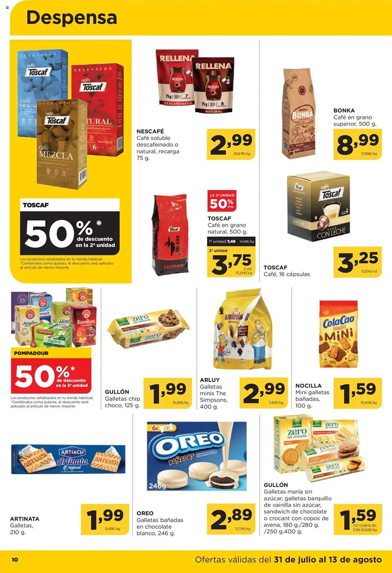 Catálogo de Folleto Alimerka 31 de julio al 13 de agosto 2025 - Página 10