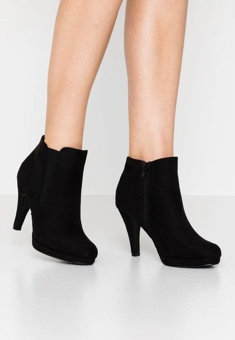 Botines de tacón - black