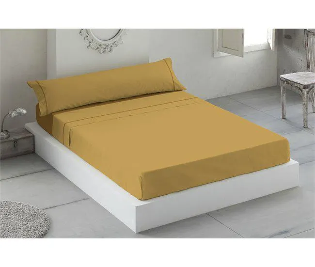 Juego sábanas SIROS LOIS Mostaza