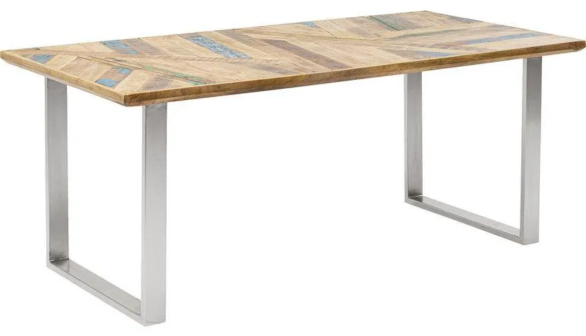 Mesa Abstract cromo 180x90