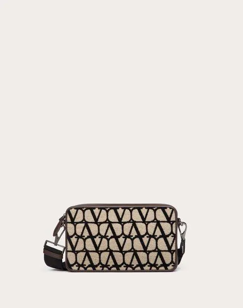 BOLSO DE HOMBRO TOILE ICONOGRAPHE CON DETALLES DE CUERO