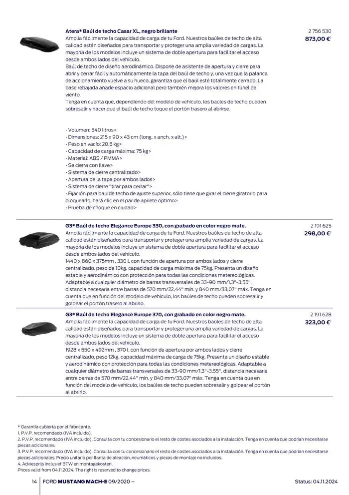 Catálogo de Ford de accesorios Ford Mustang Mach-E 13 de noviembre al 13 de noviembre 2025 - Página 14