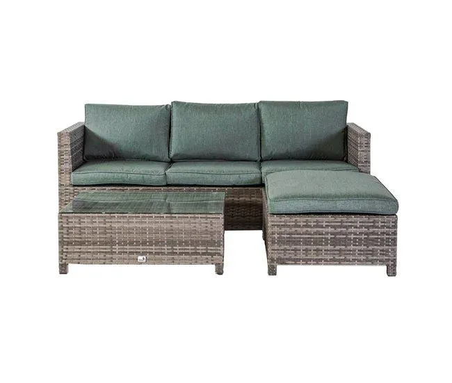 Set de jardín IBIZA 2, gris oscuro