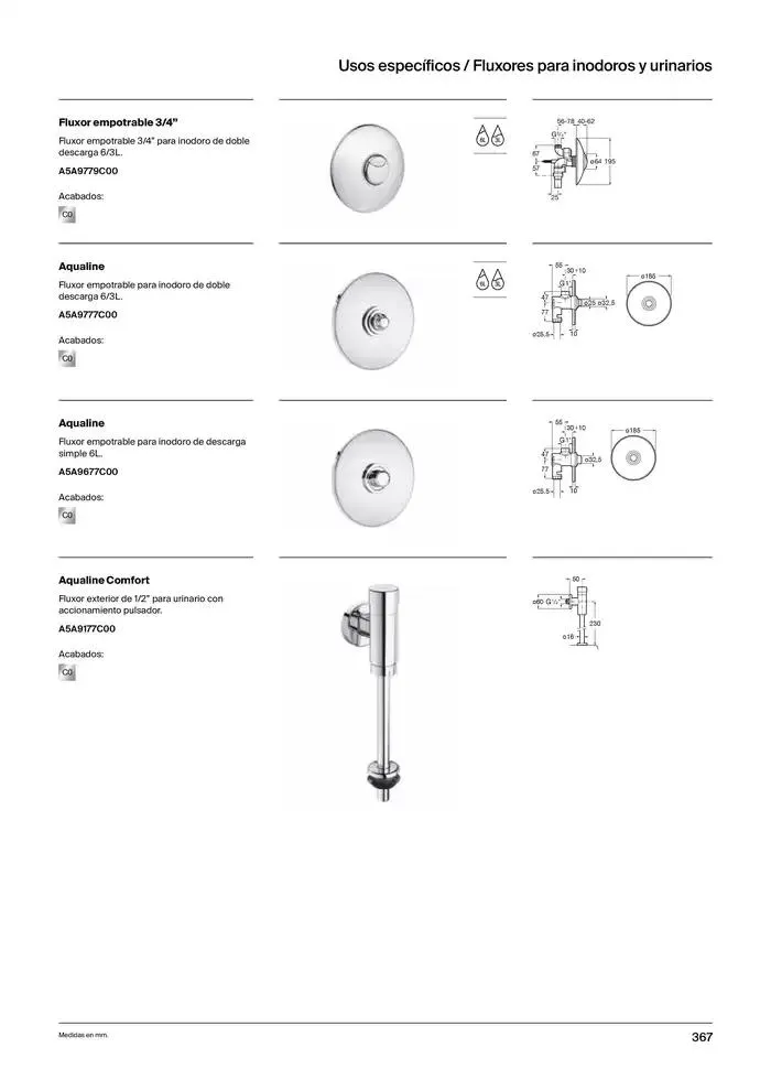 Catálogo de Colecciones de Baño, Muebles y Accesorios 9 de enero al 31 de diciembre 2025 - Página 369