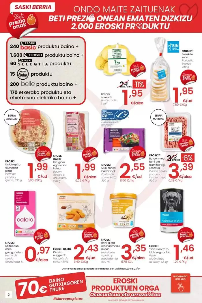 Catálogo de AUKERA OFERTA EROSKI CENTER 10 de abril al 29 de abril 2025 - Página 2