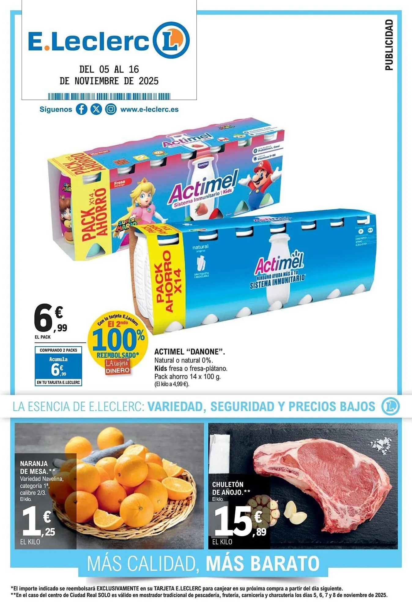 Catálogo de Catálogo E.Leclerc 5 de noviembre al 16 de noviembre 2025 - Página 1