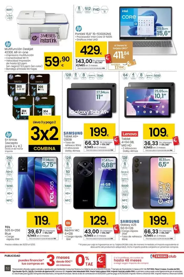 Catálogo de Más de 2000 productos, SIEMPRE A BUEN PRECIO HIPERMERCADOS EROSKI 30 de enero al 11 de febrero 2025 - Página 52