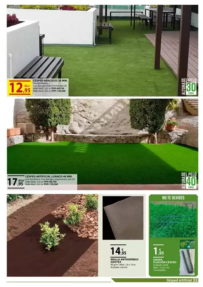 Catálogo de JARDINES Y TERRAZAS 2025 8 de mayo al 15 de julio 2025 - Página 33