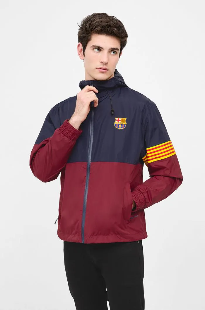 Chaqueta cortavientos bicolor FC Barcelona
