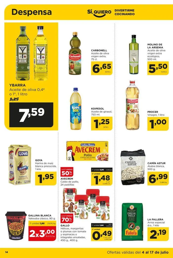 Catálogo de Catálogo Alimerka 4 de julio al 17 de julio 2024 - Página 14