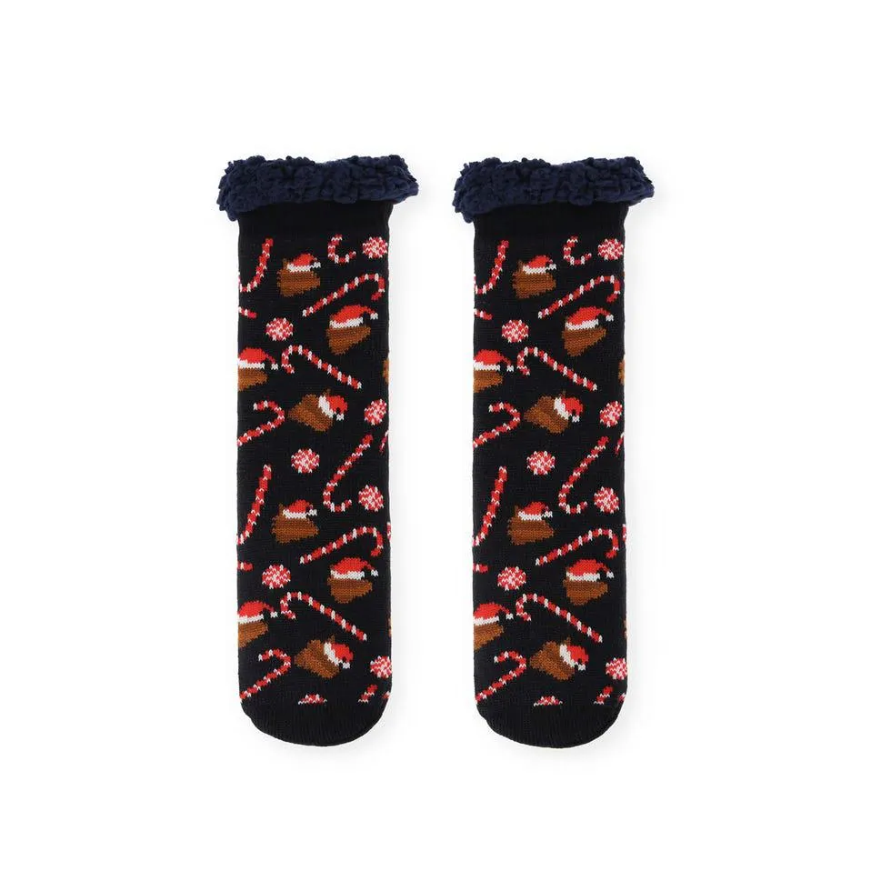 Calcetines gruesos navideños - Caca talla - S/M