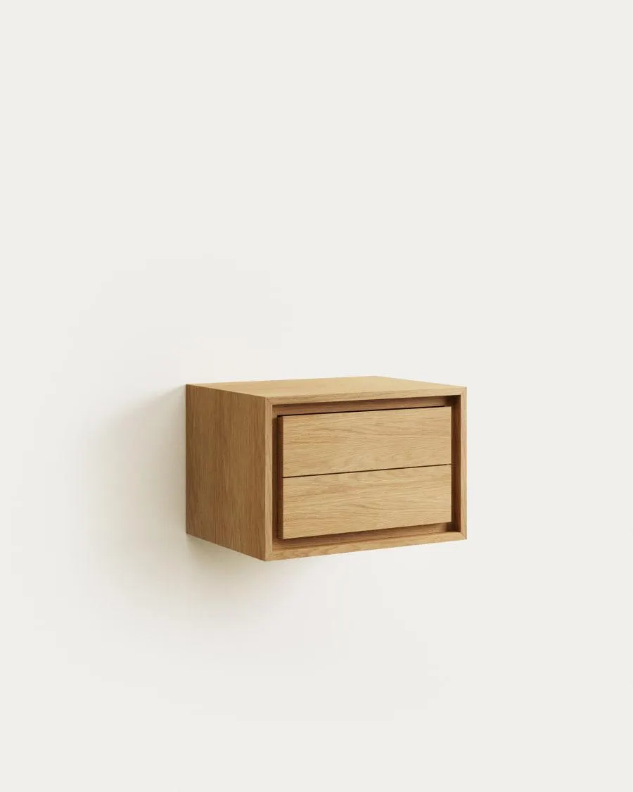 Mueble de baño Kenta de madera maciza de teca con acabado natural 60 x 45 cm