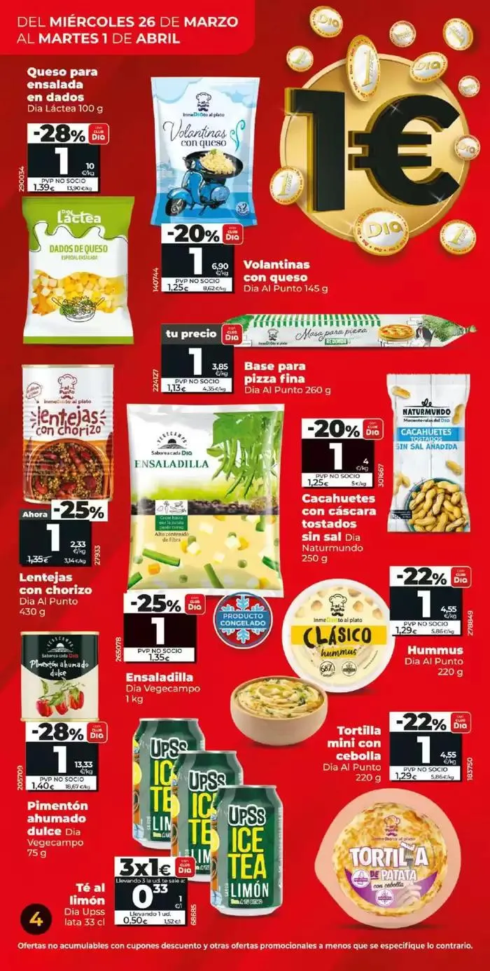 Catálogo de Más de 100 productos a 1€ del 26/03 al 01/04  26 de marzo al 1 de abril 2025 - Página 4