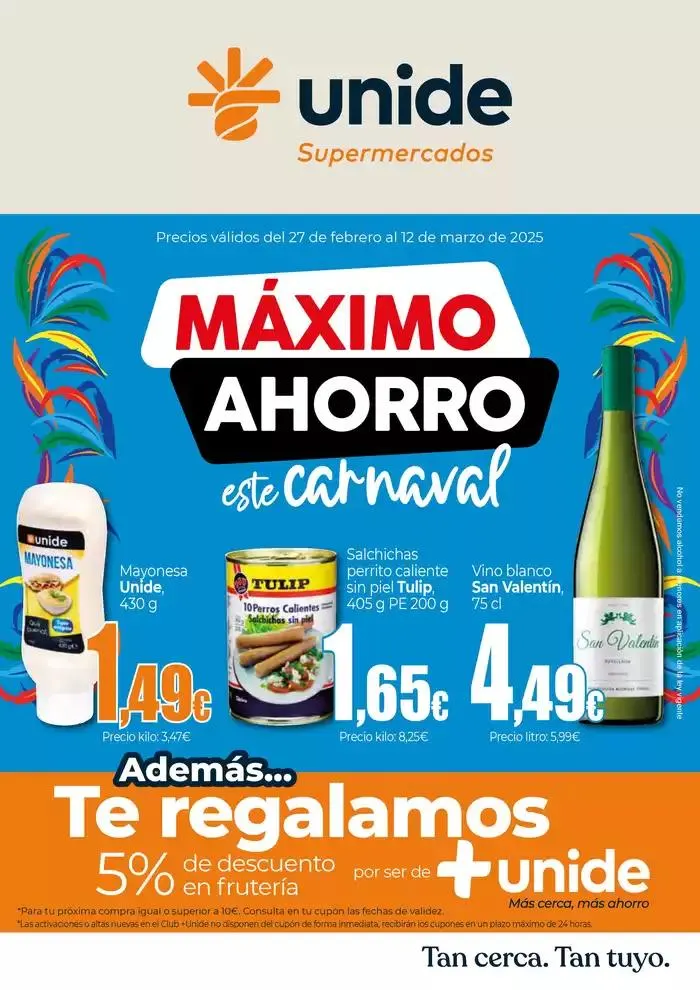 Máximo Ahorro UNIDE Supermercados Canarias - 1