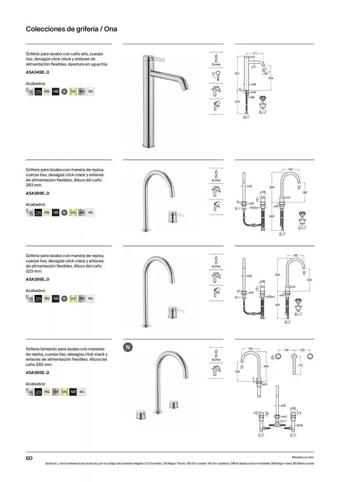 Catálogo de Grifería 9 de enero al 31 de diciembre 2025 - Página 62