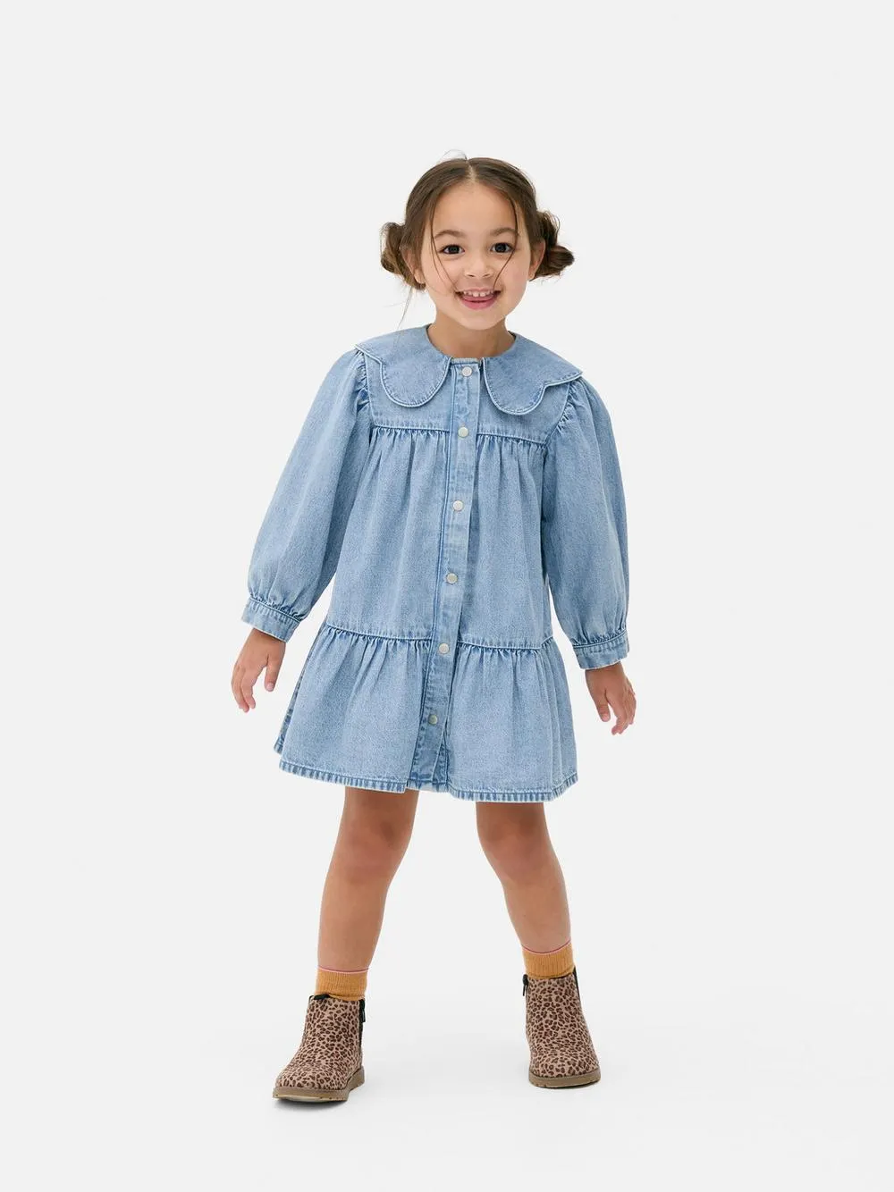 Vestido vaquero a capas