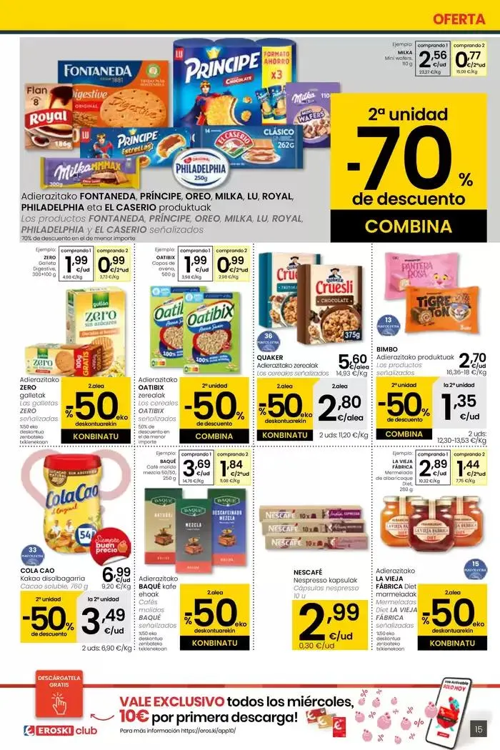 Catálogo de 2000 produktu baino gehiago, BETI PREZIO ONEAN EROSKI CENTER 16 de enero al 28 de enero 2025 - Página 15