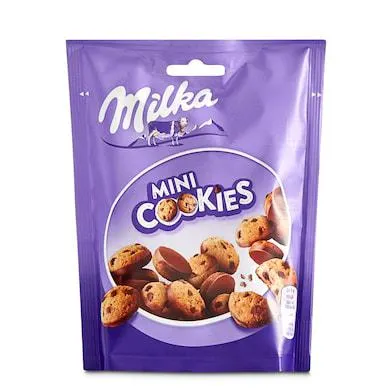 Galletas con pepitas de chocolate con leche MILKA BOLSA 110 GR