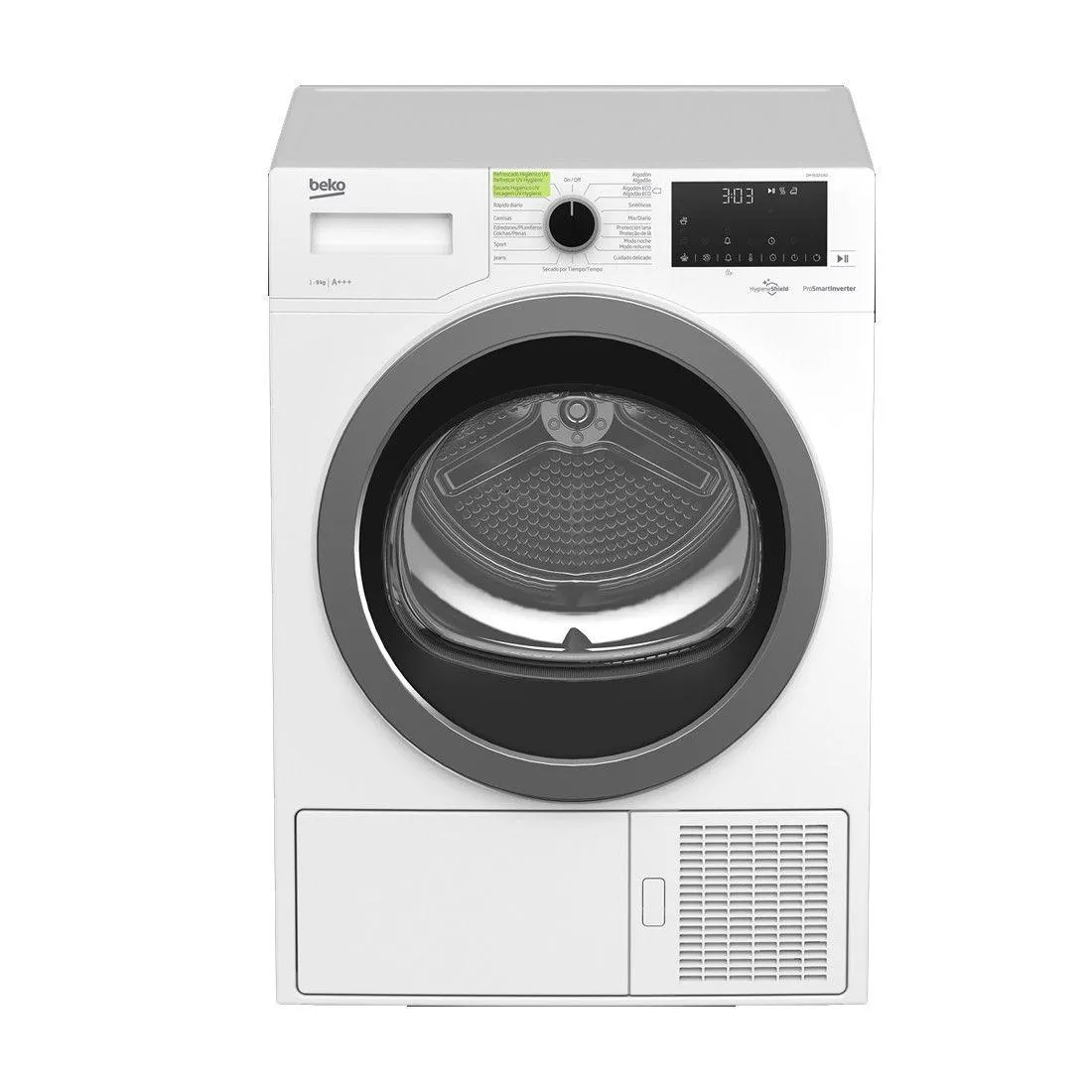SECADORA BEKO BOMBA DH9532GAO A+++ 9KG RAYOS UV HygieneShield