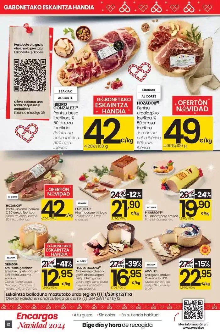 Catálogo de Gabonetako eskaintza handi SUPERMERKATUAK EROSKI CENTER 28 de noviembre al 17 de diciembre 2024 - Página 10