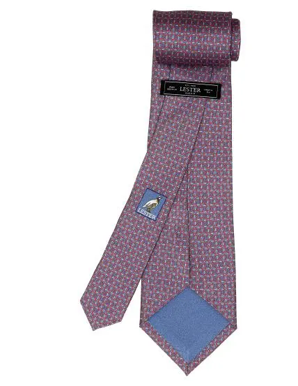 Corbata martillos Azul/rosa