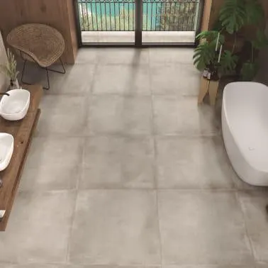 Pavimento porcelánico Lecco gris mate 60x60 cm