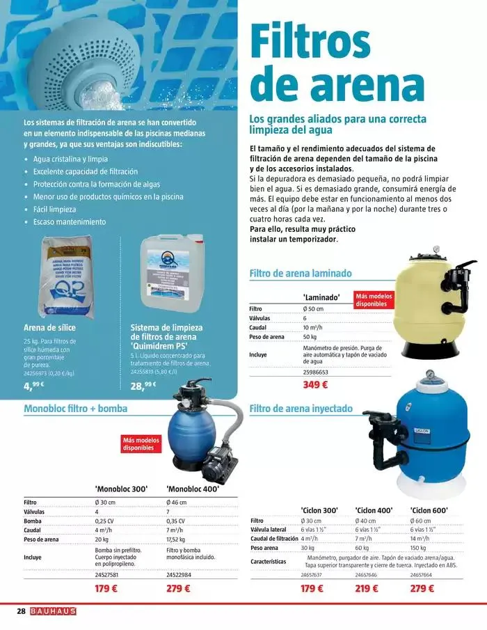 Catálogo de Piscinas, spa, limpieza y Mantenimiento 8 de mayo al 7 de junio 2025 - Página 28