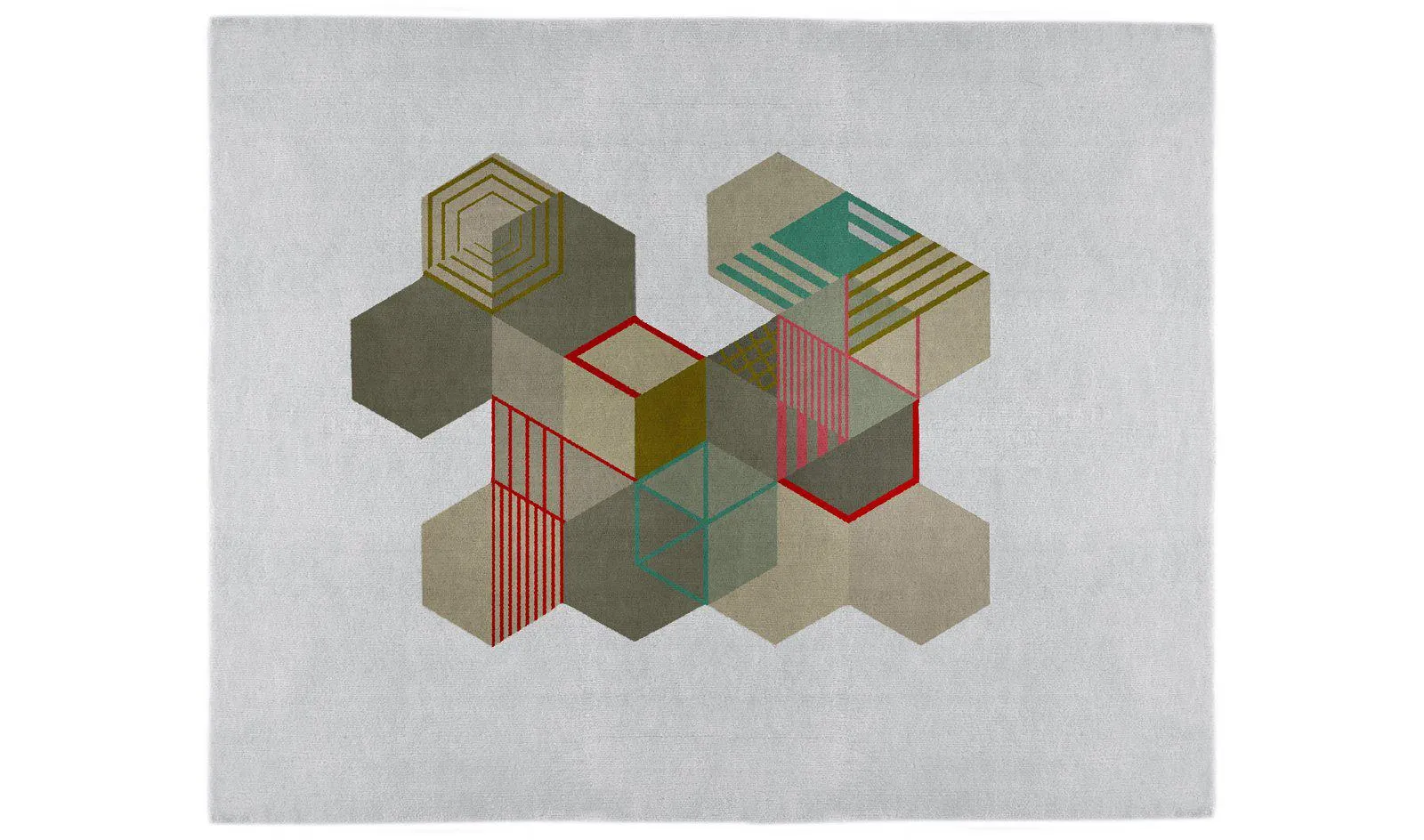 Alfombra de lana Alveare
