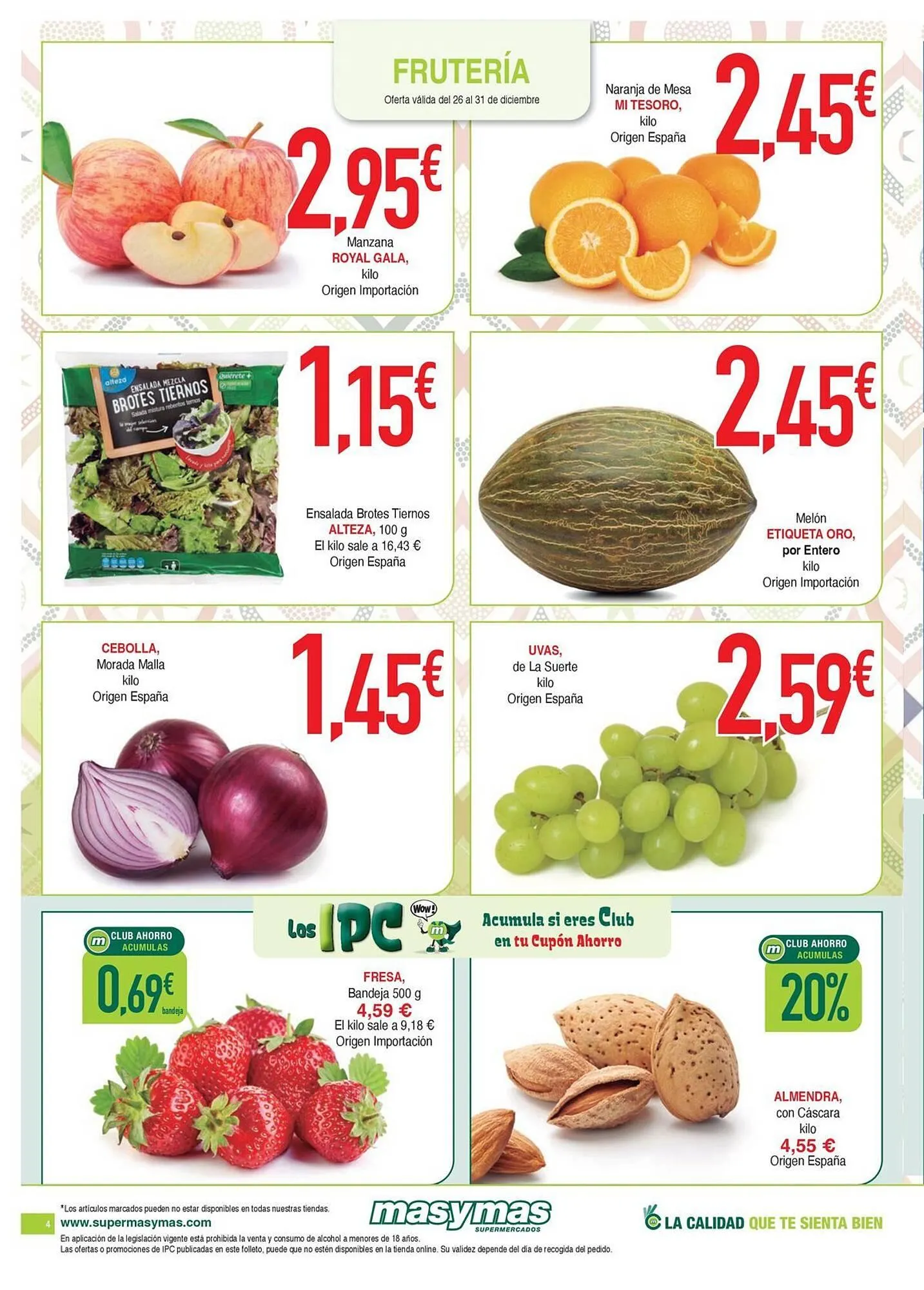 Catálogo de Folleto Masymas 26 de diciembre al 31 de diciembre 2025 - Página 4