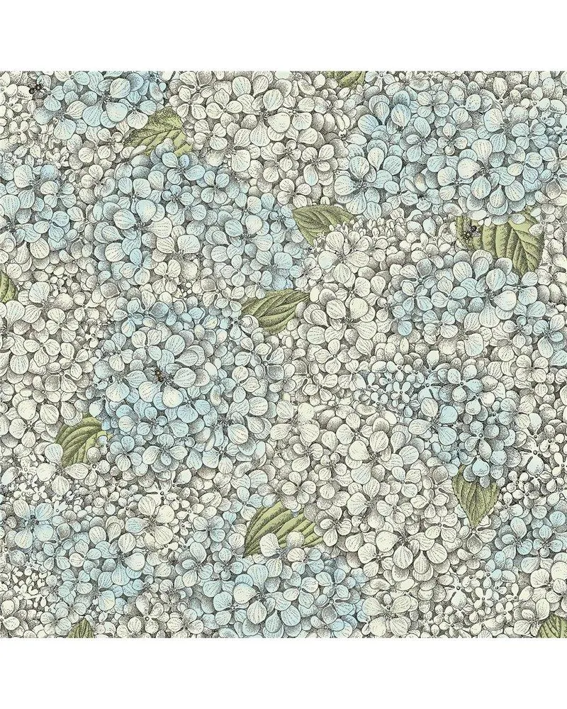 PAPEL PINTADO Ortensia Blue & Cream 123-9044