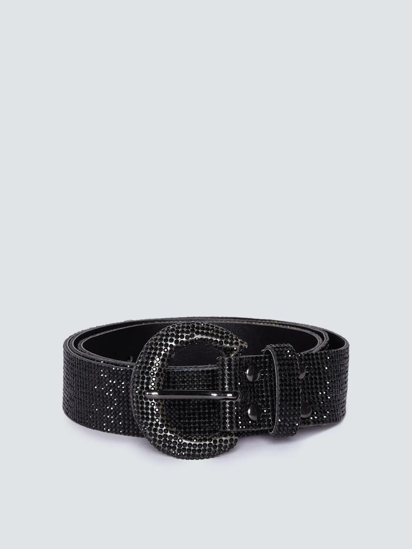 Cinturón con pavé de pedrería