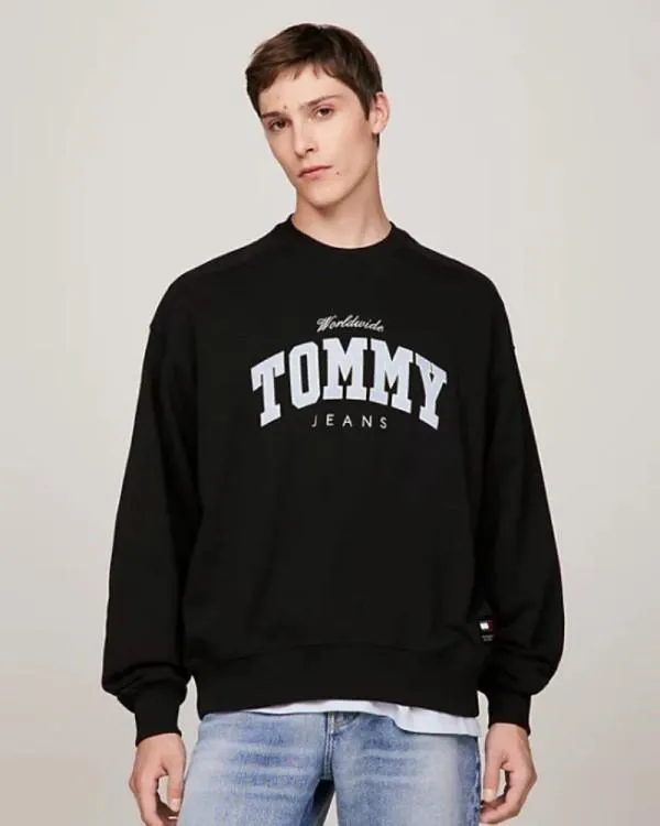 Sudaderas Manga larga Hombre Negro DM0DM18386BDS