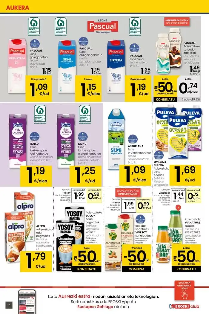 Catálogo de AUKERA OFERTA HIPERMERKATUAK EROSKI 2 de mayo al 13 de mayo 2025 - Página 14