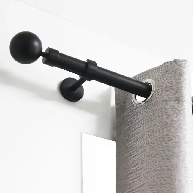 Soporte techo 6.8 cm D28 negro mate INSPIRE