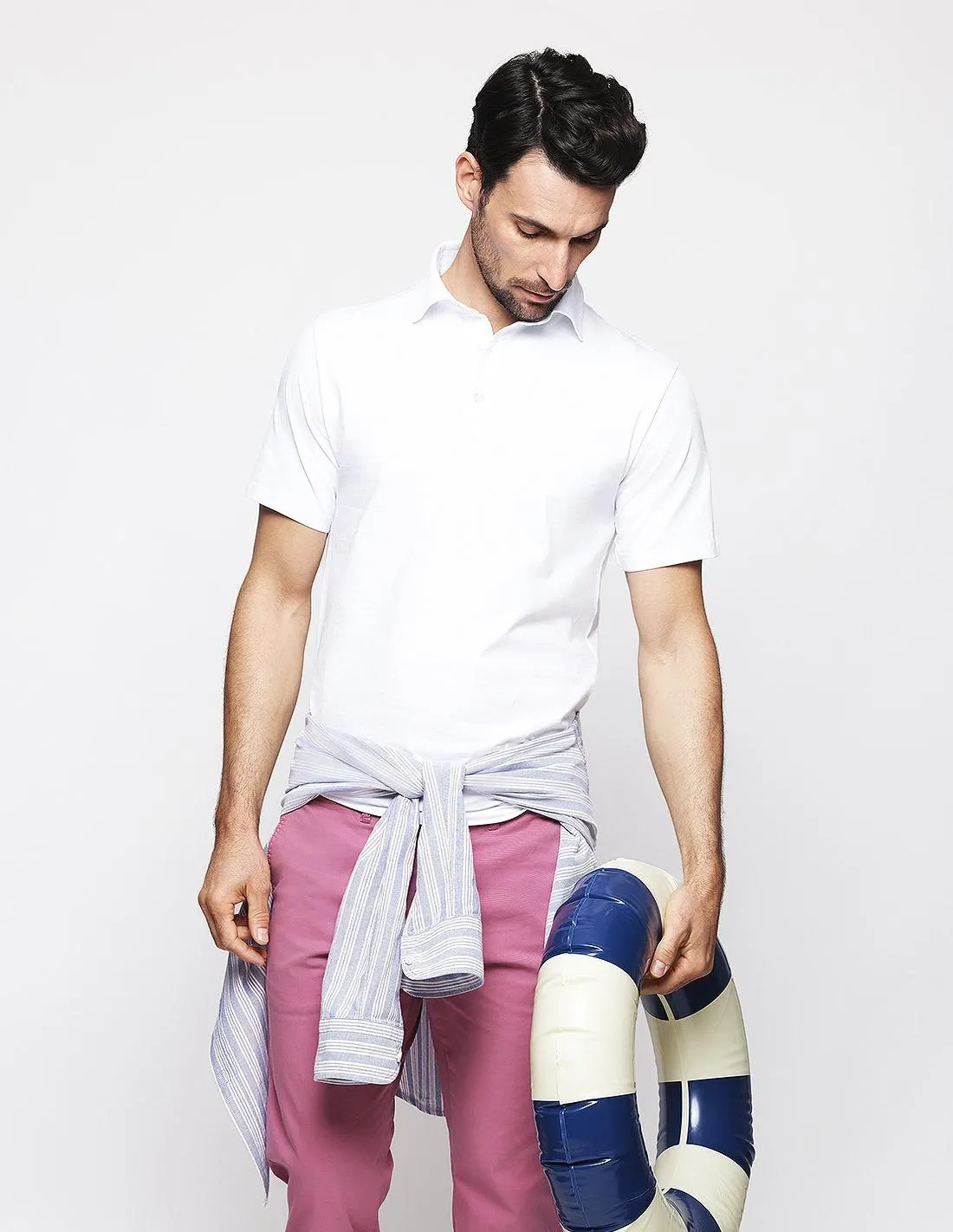 Pantalón popelin Fresa