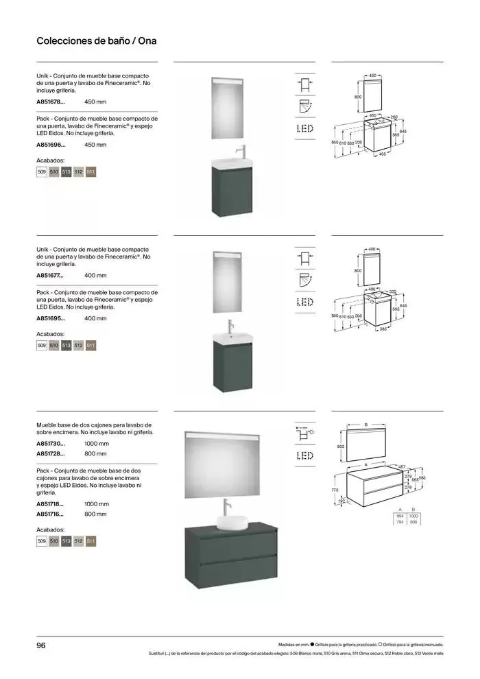 Catálogo de Colecciones de Baño, Muebles y Accesorios 9 de enero al 31 de diciembre 2025 - Página 98