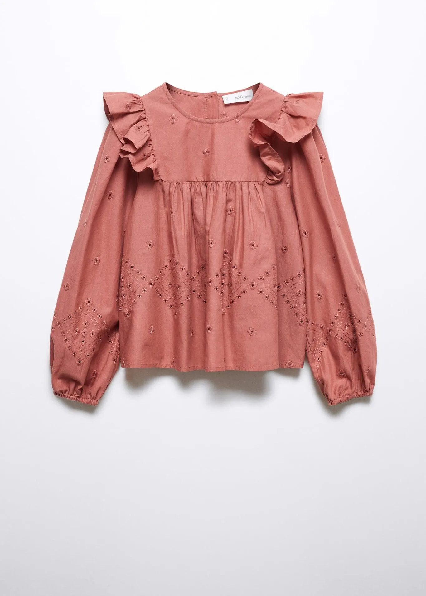 Fırfırlı koton bluz