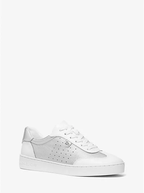 Zapatilla Scotty de piel metalizada