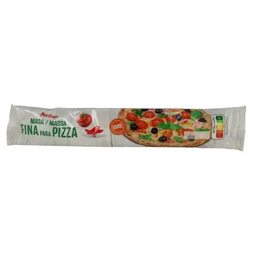 PRODUCTO ALCAMPO Masa para pizza fina de tamaño grande 230 g.