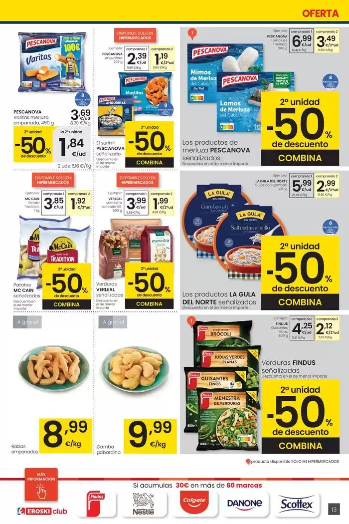 Catálogo de Más de 2000 productos, SIEMPRE A BUEN PRECIO HIPERMERCADOS EROSKI 30 de enero al 11 de febrero 2025 - Página 13