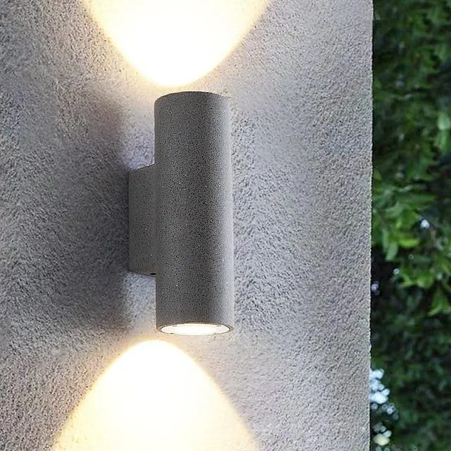 lámpara de pared exterior de cemento led lámpara de pared exterior impermeable simple sensación esmerilada viento natural protección del medio ambiente lámpara de pared de cemento adecuada para la