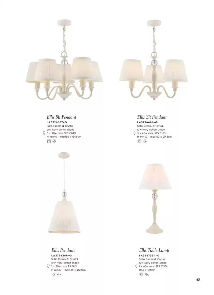 Catálogo de Lighting & Mirror Collection 12 de marzo al 31 de agosto 2025 - Página 65