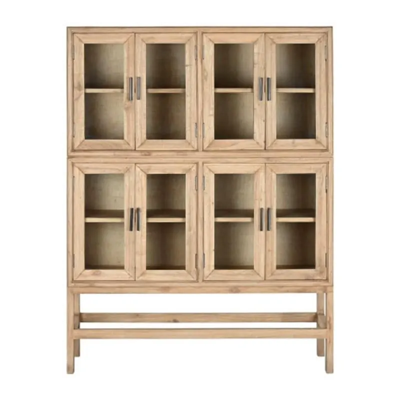 Mindi Glass and Wood Display Cabinet 160cm