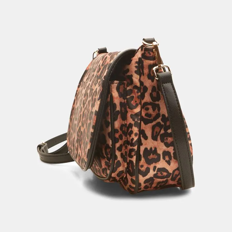 Bolso bandolera de mujer con estampado animal print